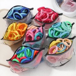 30/50/100 bucăți femei fete culori mixte benzi de păr pentru legături de păr de bază bentiță elastică pentru păr Scrunchies acce
