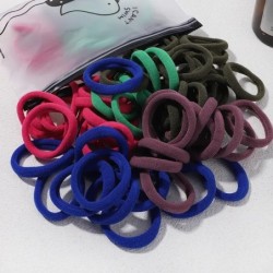 30/50/100 bucăți femei fete culori mixte benzi de păr pentru legături de păr de bază bentiță elastică pentru păr Scrunchies acce