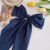 Agrafă de păr elegantă, solidă, cu fundă mare, cu fundă mare, pentru femei, fete, bentite dulci, agrafă de păr moale din satin, 
