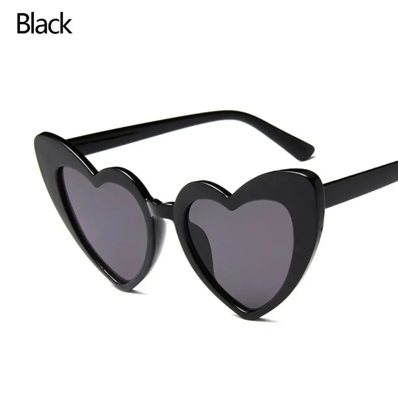 Ochelari de soare în formă de inimă de dragoste pentru femei, cadru mare, modă, drăguț, sexy, retro, ochi de pisică, ochelari de
