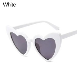 Ochelari de soare în formă de inimă de dragoste pentru femei, cadru mare, modă, drăguț, sexy, retro, ochi de pisică, ochelari de