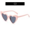 Ochelari de soare în formă de inimă de dragoste pentru femei, cadru mare, modă, drăguț, sexy, retro, ochi de pisică, ochelari de