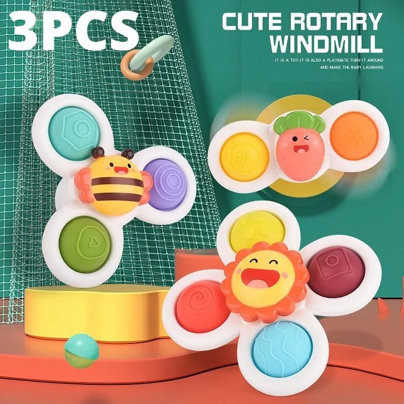 3 bucăți ventuze jucărie spinning top pentru joc pentru bebeluși sugari ameliorarea stresului zdrănitoare rotative jucării de ba 3 bucăți ventuze jucărie spinning top pentru joc pentru bebeluși sugari ameliorarea stresului zdrănitoare rotative jucării de ba